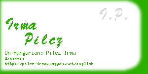 irma pilcz business card